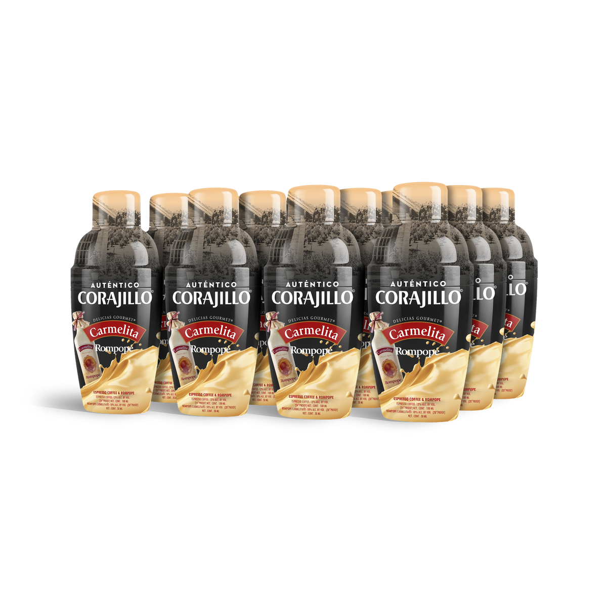 Auténtico Corajillo x Carmelita – 12 Pack – 12 Shakers w/ Espresso & Rompope