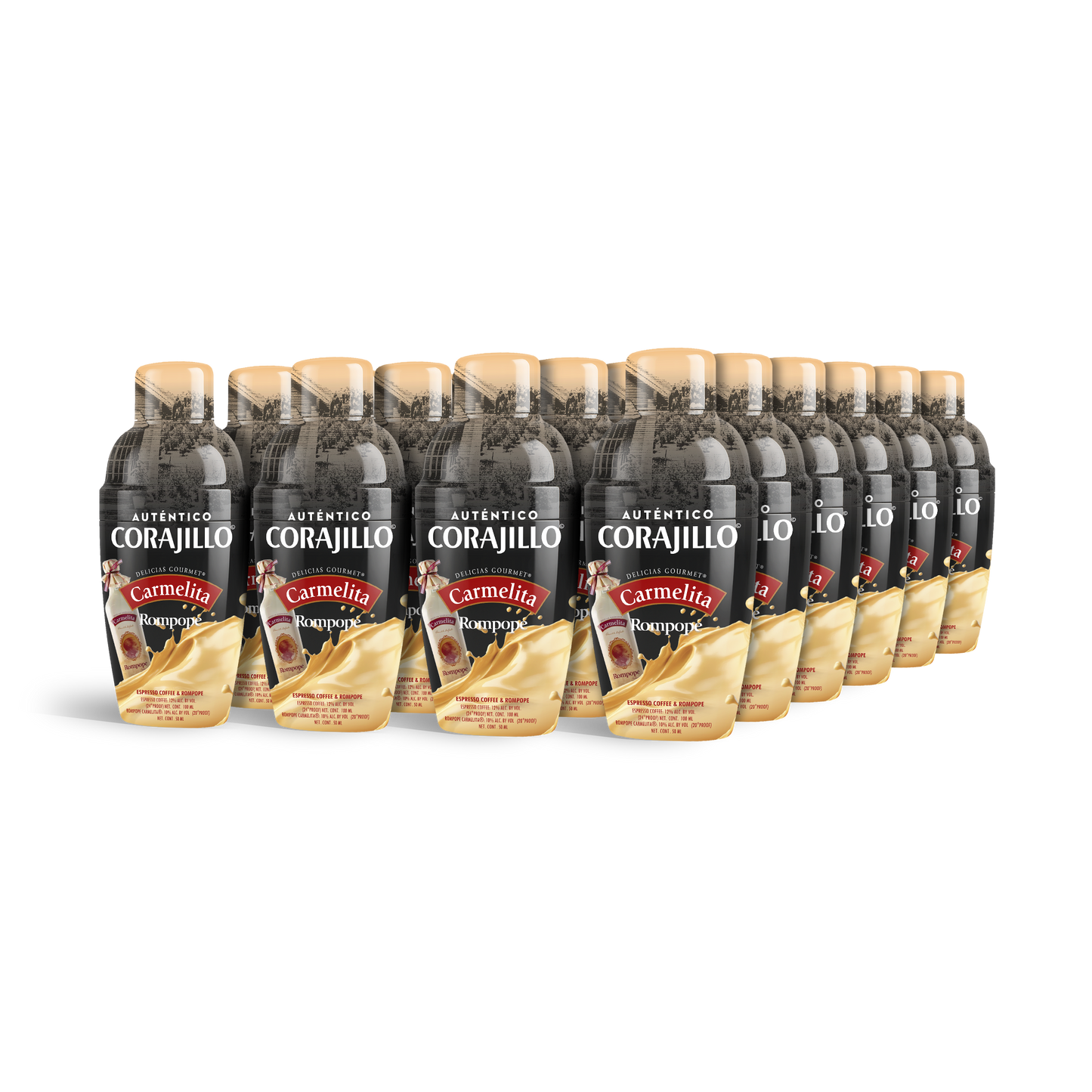 Auténtico Corajillo x Carmelita – 24 Pack – 24 Shakers w/ Espresso & Rompope