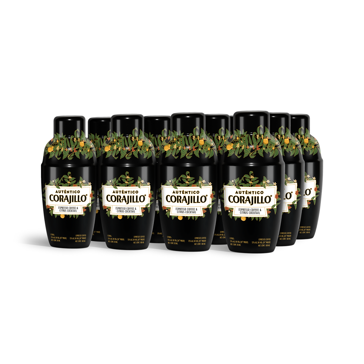 Auténtico Corajillo – 12 Pack – 12 Shakers w/ Espresso & Citrus Specialty Spirit